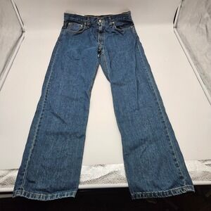 George Mens Relaxed Fit Medium Wash Denim Jeans Tapered Leg 34x34